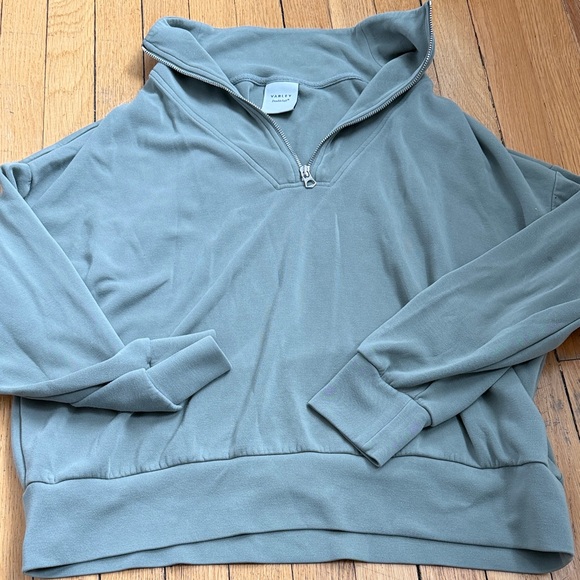Varley double soft Harley half zip sweat size L EUC - Picture 2 of 6